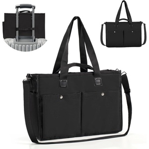 image:imageLarge Tote Bag for Women Embroidery Handbags for Women Weekender HandbagsBlack