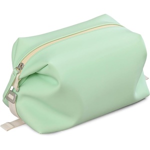 image:imageVomgomfom 6L 13 Inch Silicone Toiletry Bag Waterproof Leakproof Travel Cosmetic Organizer Adjustable GBuckle Compression Dopp Kit Foldable Makeup Bag for Women amp Men Grey 13 6LGreen