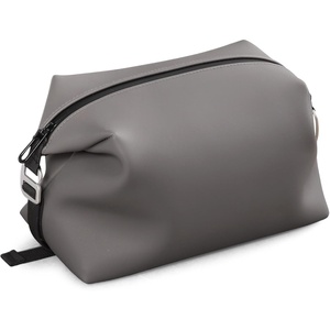 image:imageVomgomfom 6L 13 Inch Silicone Toiletry Bag Waterproof Leakproof Travel Cosmetic Organizer Adjustable GBuckle Compression Dopp Kit Foldable Makeup Bag for Women amp Men Grey 13 6LGrey